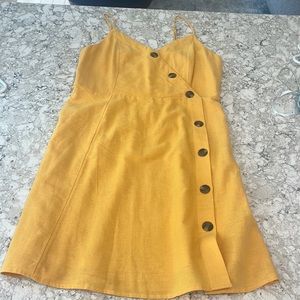 american eagle yellow dress size s